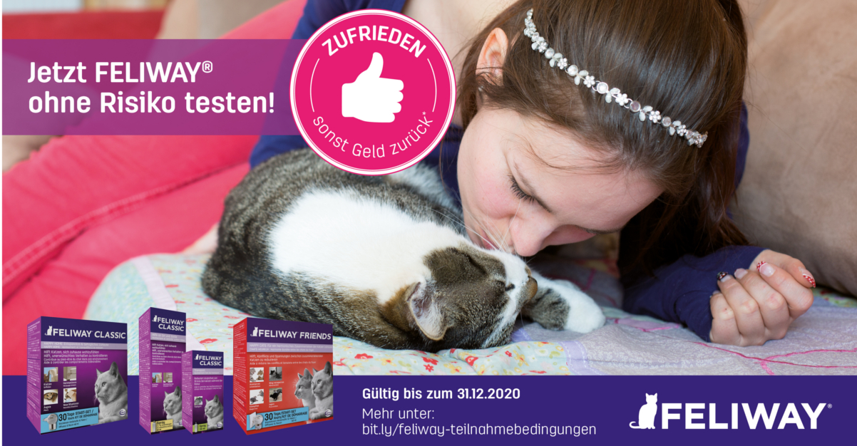 Feliway Banner Zufriedenheitsaktion bis 2020