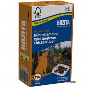 Bozita stukjes in gelei 6 x 480 g