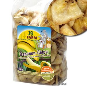 Chips de banane pour rongeur, lapin et perroquet JR Farm