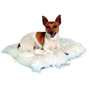 Cojín de piel de oveja para perros