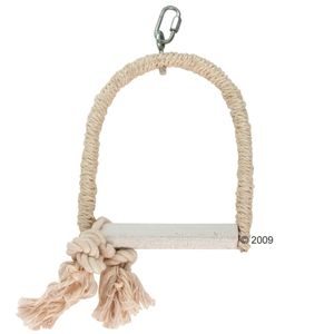 Columpio de sisal con asiento de cal