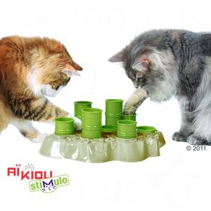 Comedero y juego de inteligencia para gatos Stimulo