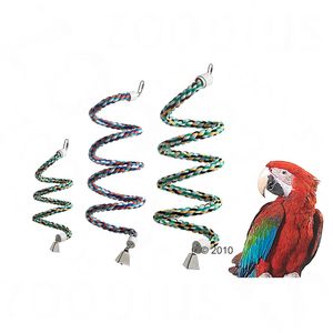 Espiral de cuerda para pájaros
