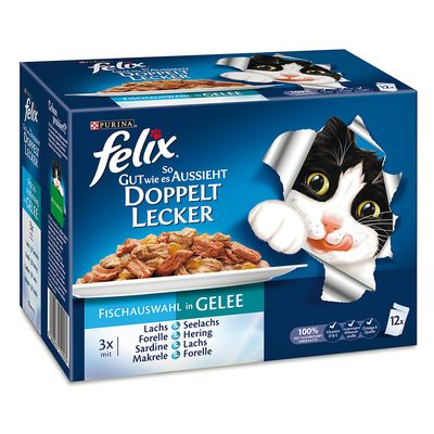 Felix kapsičky Fantastic dvojnásobně lahodný 12 x 100 g Felix kapsičky Fantastic dvojnásobně lahodný 12 x 100 g