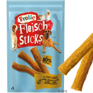 Frolic vleessticks, 3 stuks