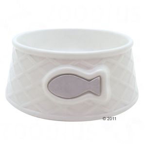 Gamelle pour chat en céramique White Fish