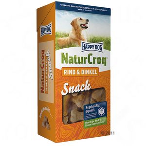 Happy Dog NaturCroq Snack Rind & Dinkel