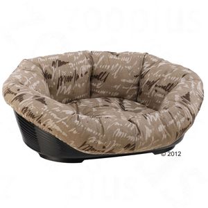 Hundekorb Sofà mit Bezug - beige