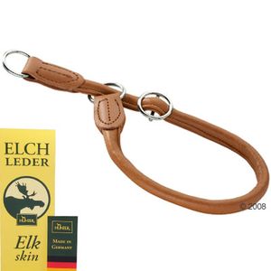 Hunter Hundehalsband Round & Soft, cognac