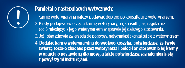 Wytyczne dotyczące podawania karmy.