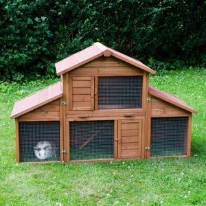 Kaninchenstall Outback Castle mit Freigehege