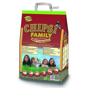 Litière de maïs pour rongeur et oiseau Chipsi Family