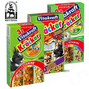 Lot de crackers pour lapin nain Vitakraft
