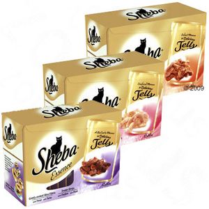Lot mixte de sachets fraîcheur Sheba Essence 12 x 85 g