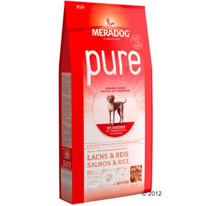 Meradog pure con salmón y arroz