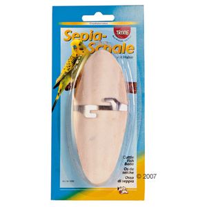 Os de seiche pour oiseaux avec support