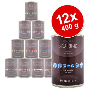 Pack ahorro: Herrmanns Bio-Menü 12 x 400 g