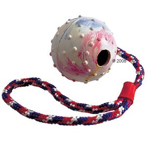 Pelota de caucho con cordel