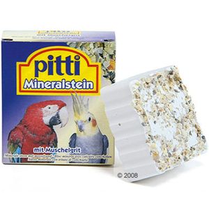 Pierre minérale pour oiseaux Pitti aux coquillages concassés