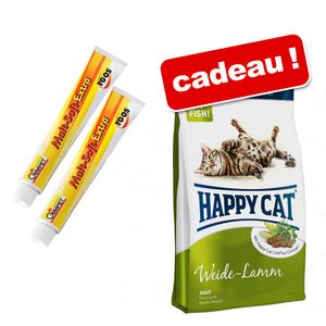 Pâtes Gimpet 2 x 220 g + croquettes Happy Cat offertes !