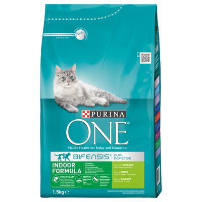 Purina ONE Indoor Turkey & Whole Grains Dry Cat Food ...