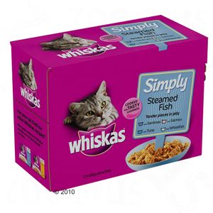 Whiskas maaltijdzakjes Simply 12 x 85 g