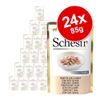 Schesir Buste 24 x 85 g - Tonnetto e Pollo con Prosciutto in gelatina