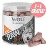 3 + 1 gratis! 4 Snack Premium liofilizzati Wolf of Wilderness - Mix RAW 5: Pollo, Agnello, Manzo, Salmone, Anatra (600 g)