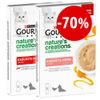 Prezzo speciale! 10 x 10 g Gourmet Nature's Creation Exquisite Puree Snack - con Pollo e un pizzico di Zucca