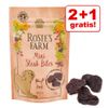 2 + 1 gratis! 3 x Rosie's Farm Snacks - 3 x 50 g Puppy Mini Hearts - Tacchino