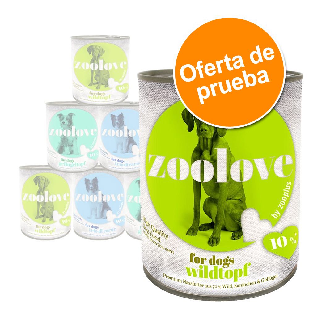 Image of Pack de prueba: comida húmeda zoolove para perros - 6 x 800 g 04260358512006