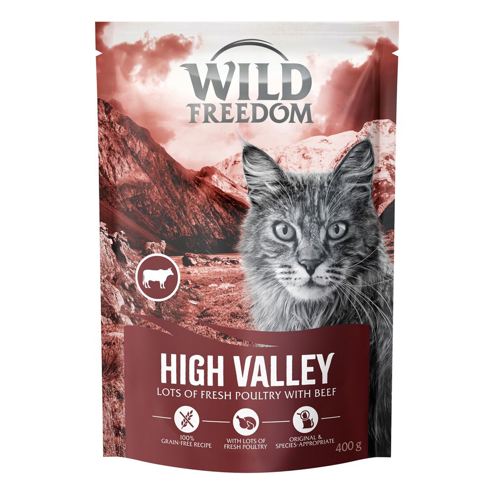 2kg Adult High Valley Rind Wild Freedom getreidefreies Katzenfutter trocken