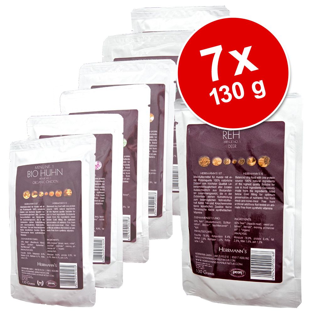 Herrmann's Mixpaket Pouch 7 x 130 g - 7 x 130 g Herrmann's Mixpaket Pouch 7 x 130 g - 7 x 130 g