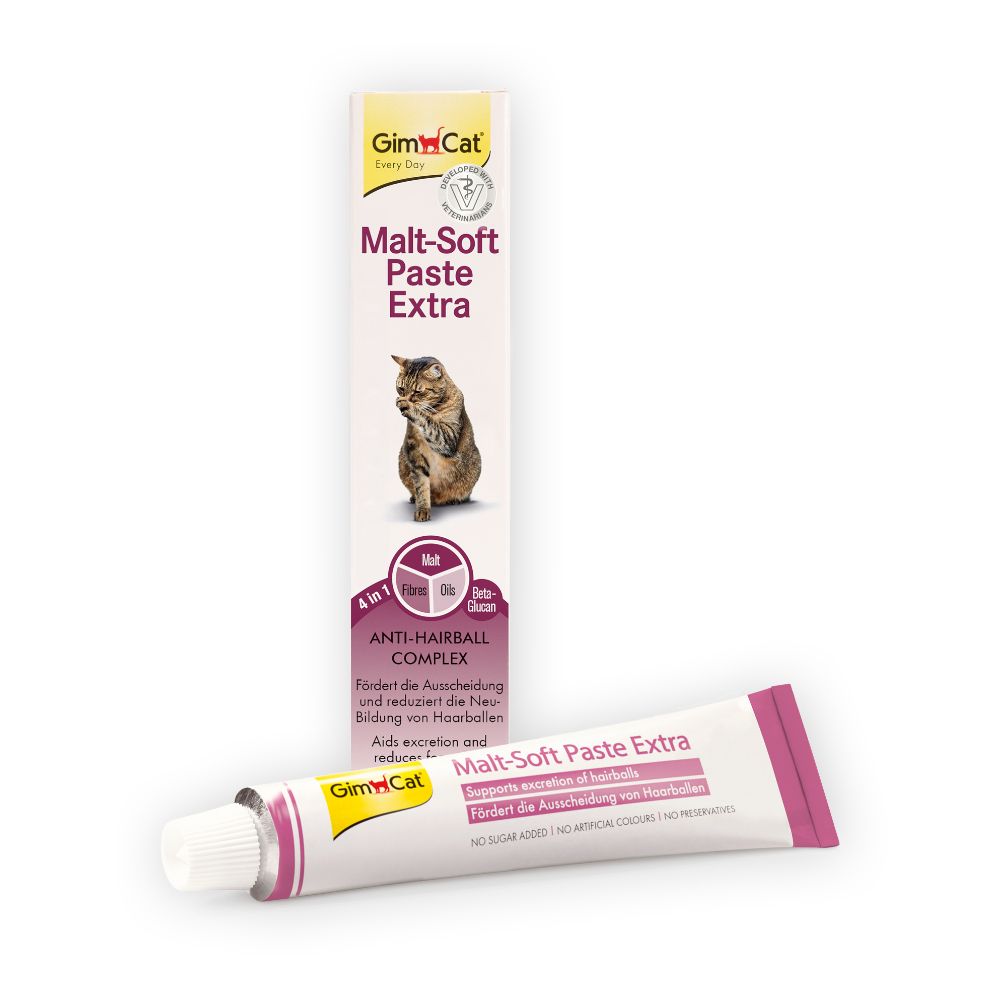 2x 200g Malt-Soft Paste Extra GimCat Katzensnack