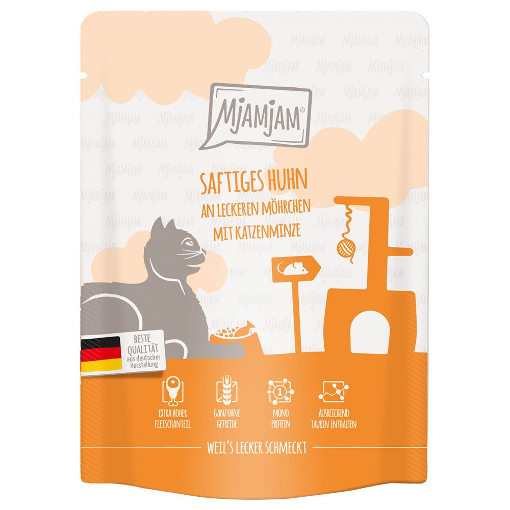 MjAMjAM Quetschie 6 x 300 g.- Rind & Pute