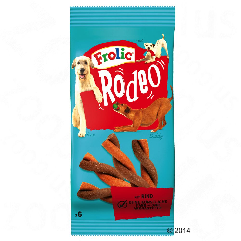 Image of Frolic Rodeo snack con vacuno para perros - Vacuno 105 g (6 uds.) 05998749120552