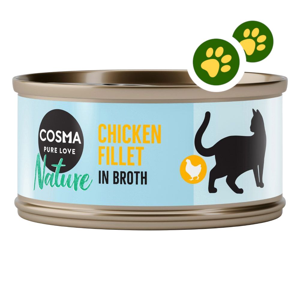 24x70g thon, anchois Nature Cosma pour chat : zooPoints x 2 !