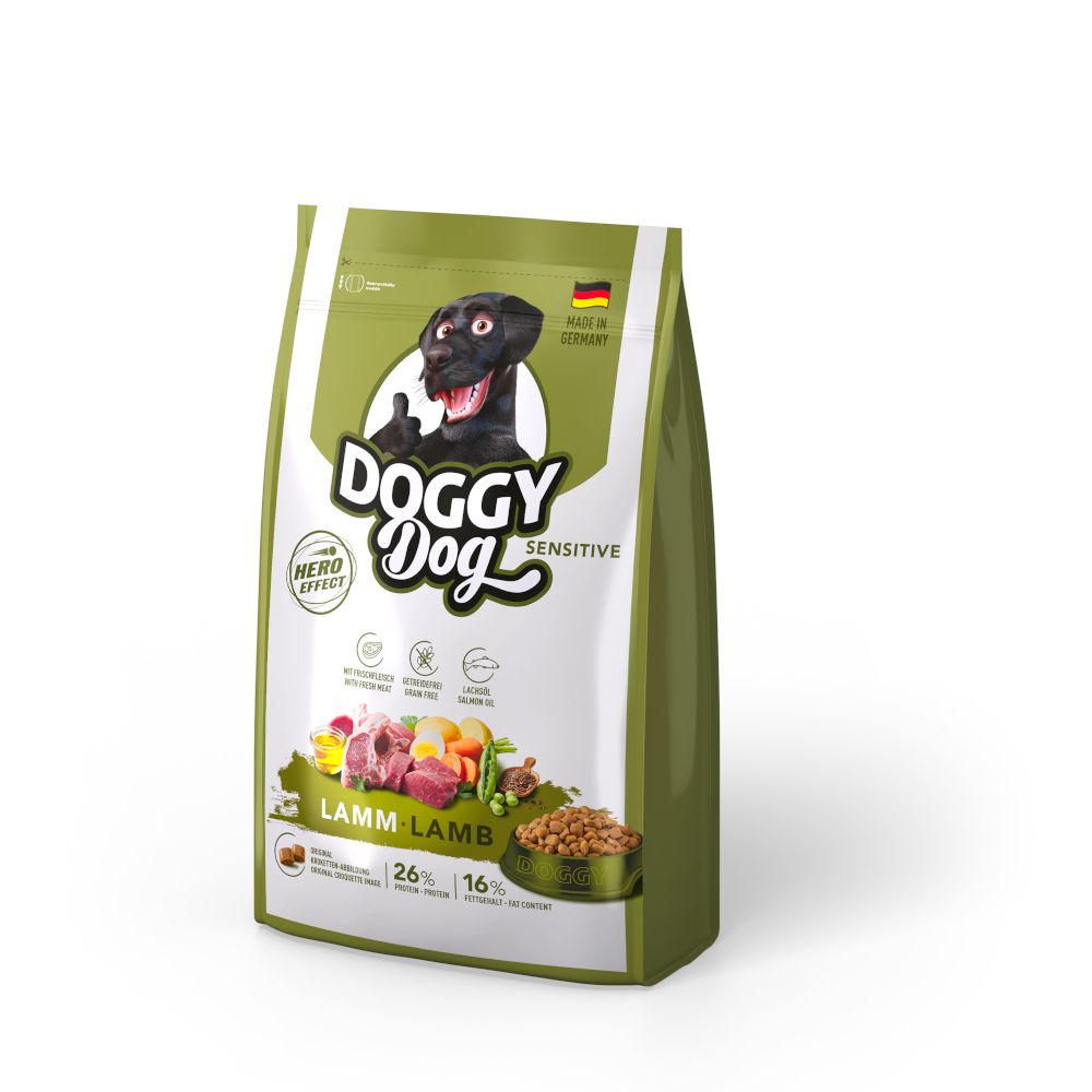 10kg Doggy Dog Sensitive mit Lamm Hundefutter trocken