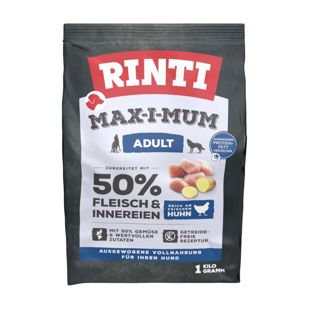 4kg RINTI Max-i-Mum Adult Huhn Hundefutter trocken