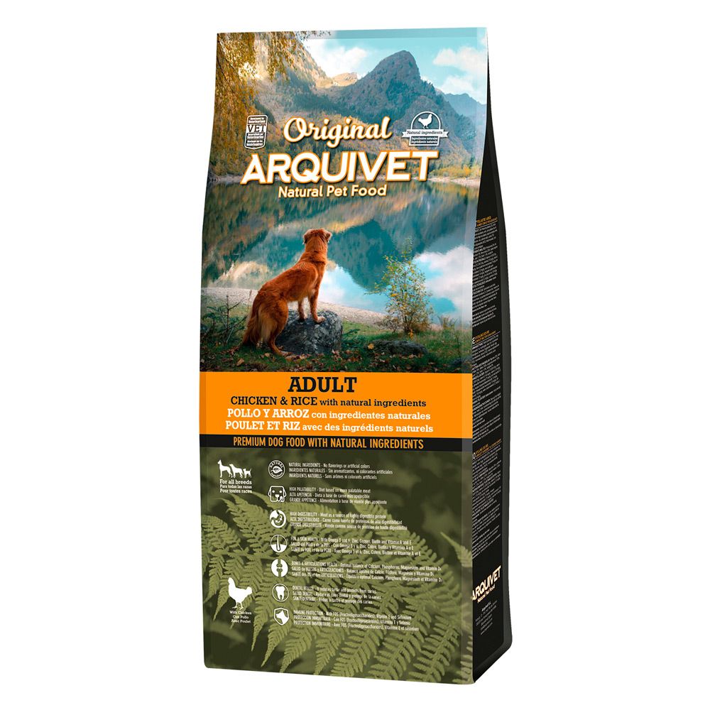 Sparpaket: 2x12kg Arquivet Original Dog Adult Huhn Hundefutter trocken