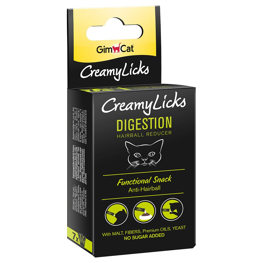 GimCat Creamy Licks Digestion – säästöpakkaus: 3 x 35 g