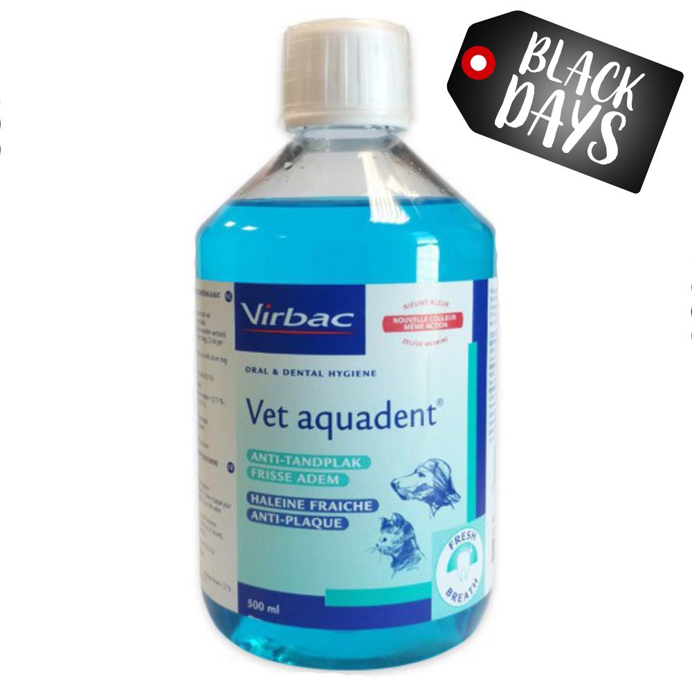 Virbac Vet Aquadent enjuague bucal para mascotas ¡en oferta! - 500 ml