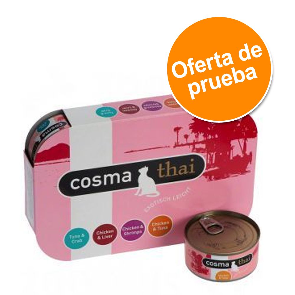 Image of Cosma Thai en gelatina - Pack de prueba - 6 x 85 g con 4 sabores 04260077043300