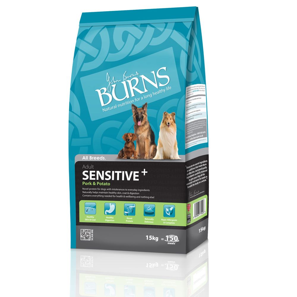 Image of Burns Sensitive+ con cerdo y patata - 15 kg 05060084770201