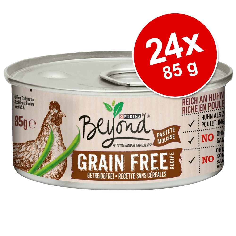 24x85g Pui Beyond Grainfree Mousse hrană umedă pentru pisici