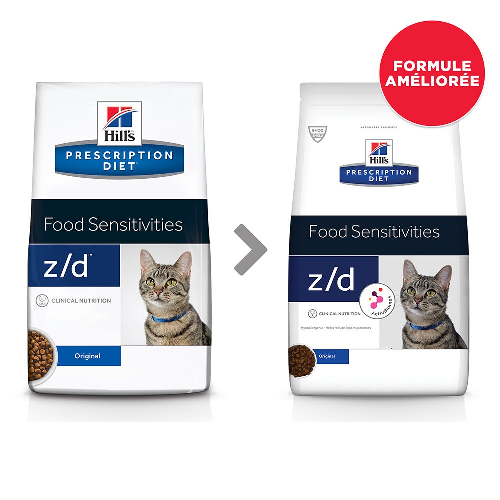 Hill's Prescription Diet z/d Food Sensitivities Original pour chat - 2 kg