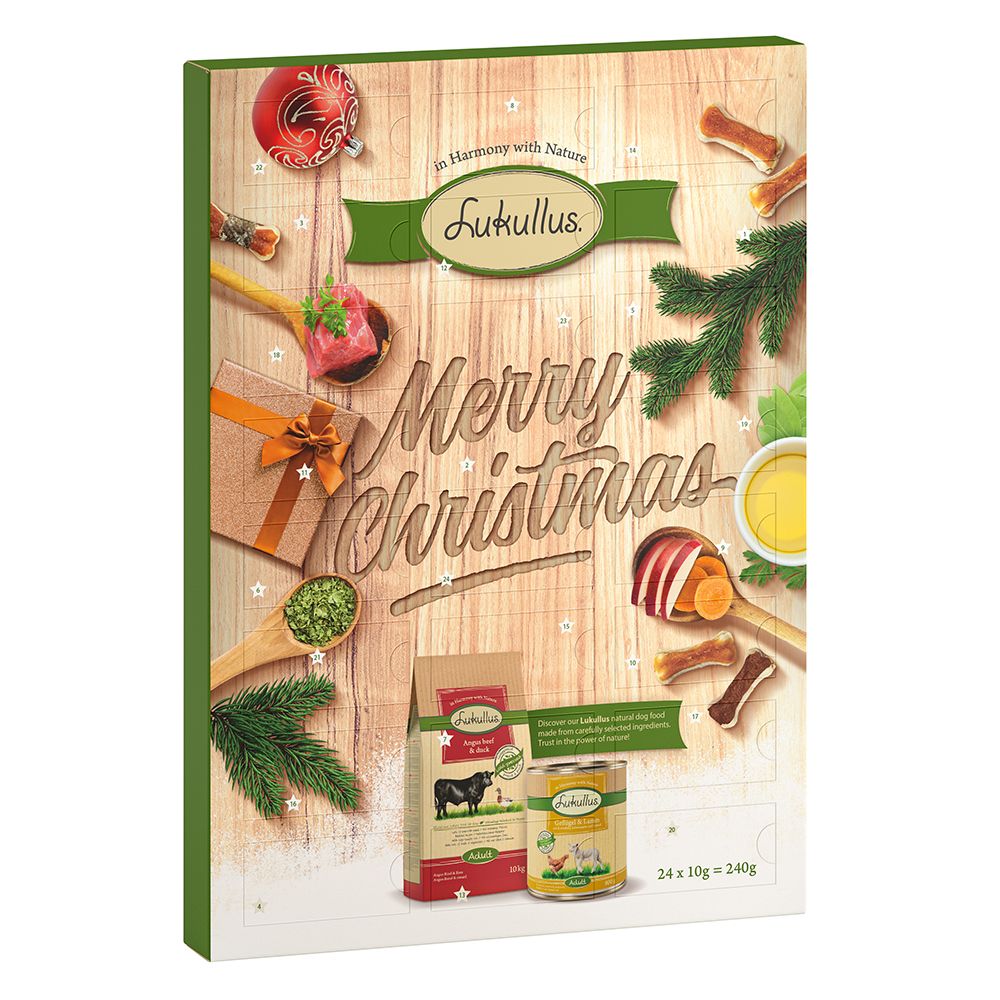 Calendrier de l'Avent Lukullus 240 g pour chien - 1 calendrier (240 g)