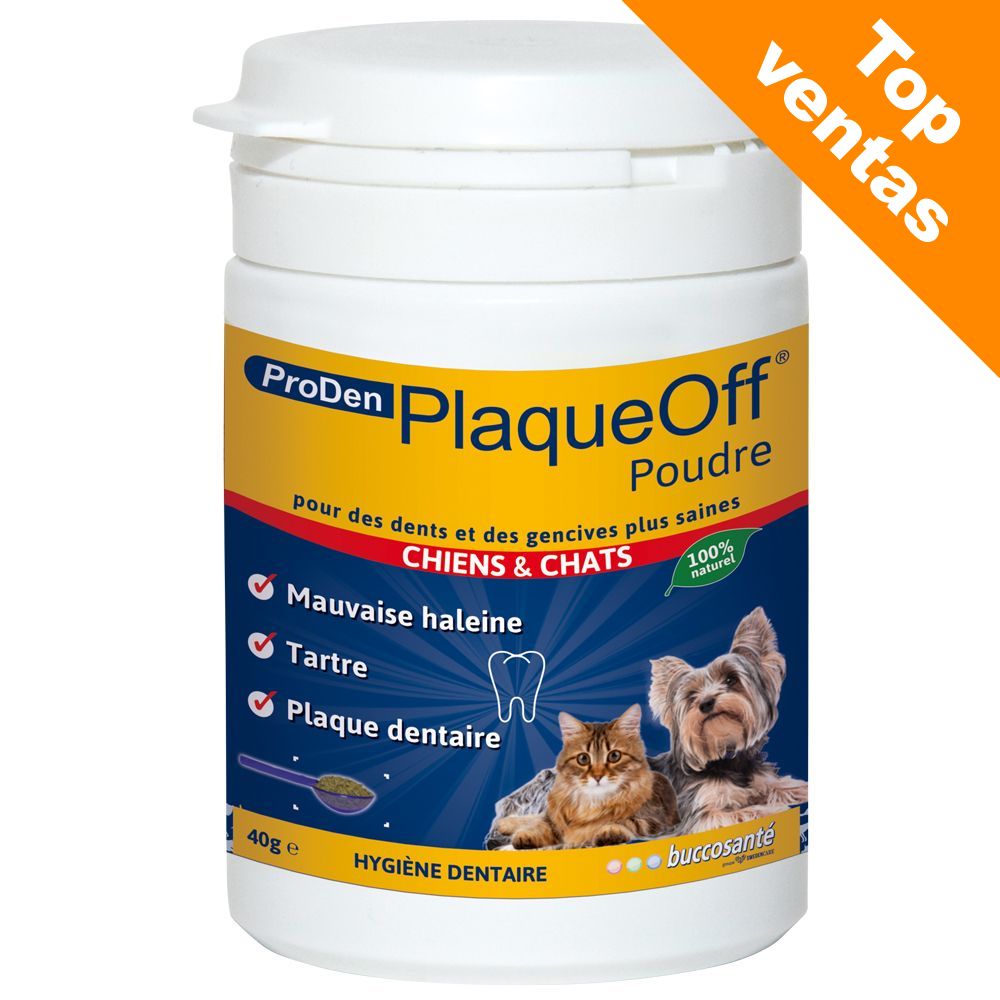 Image of ProDen PlaqueOff Higiene dental - Polvos PlaqueOff 2 x 40 g - Pack ahorro 05060073040087