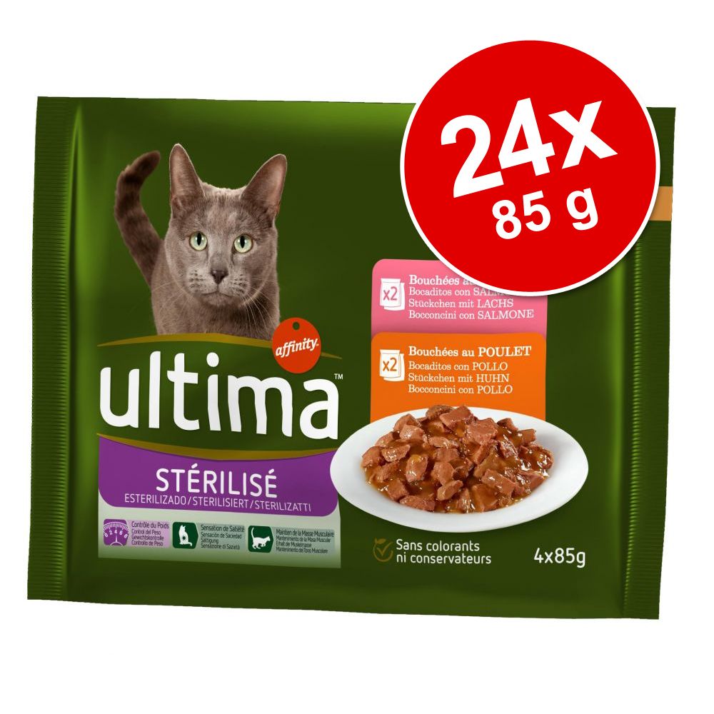 Image of Ultima 24 x 85 g comida húmeda para gatos - Pack Ahorro - Apetito Difícil 03700260210450