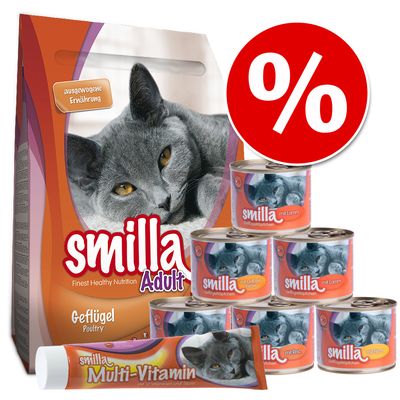 Smilla Probeerpakket Droog En Natvoer Pasta Kattenvoer Set 3 Met Kaas 23 Kg smilla kopen in de aanbieding